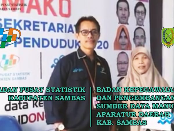 Testimoni Kepala BKPSDM Kabupaten Sambas pada saat Pengisian Sensus Penduduk Online di Kantor Badan Pusat Statistik Kabupaten Sambas