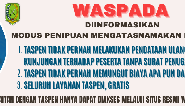 Informasi Modus Penipuan Mengatasnamakan pt. TASPEN