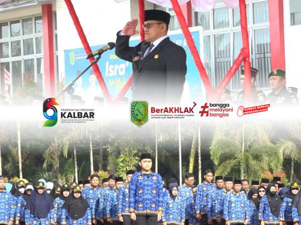 Pemerintah Kabupaten Sambas Gelar Upacara Peringatan HUT ke-69 Pemerintah Provinsi Kalimantan Barat