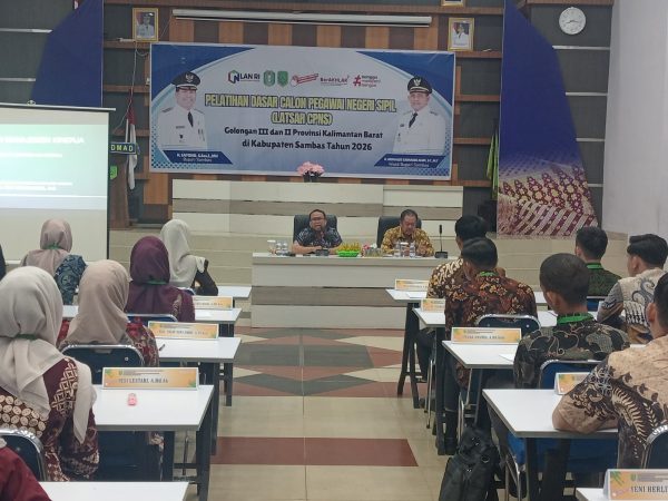 Pembelajaran Klasikal Pelatihan Dasar CPNS Golongan III dan II Angkatan X Provinsi Kalimantan Barat di Kabupaten Sambas Tahun 2026 Agenda Profesionalisme ASN