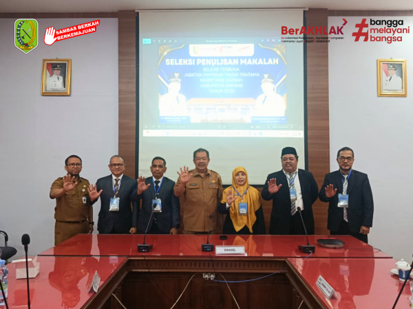 Lima Pejabat Eselon II Ikuti Tahapan Seleksi Penulisan Makalah Seleksi Terbuka Jabatan Pimpinan Tinggi Pratama Sekretaris Daerah Kabupaten Sambas Tahun 2026